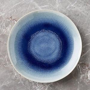 Caspian Blue Reactive Glaze Dinner Plate
