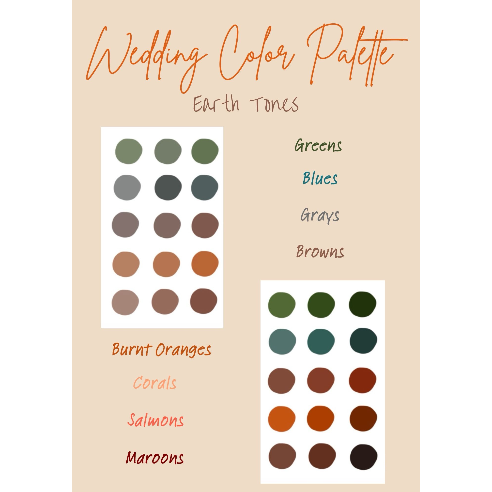 Wedding Color Palette