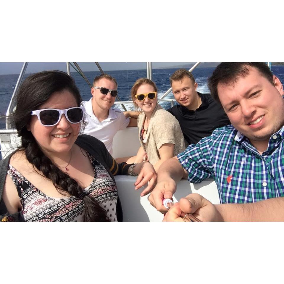 The whole crew in Hawaii