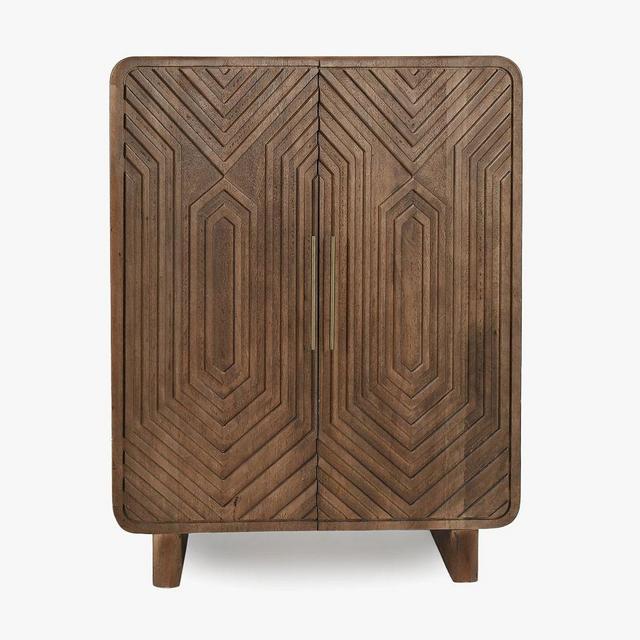 Delta Bar Cabinet, Tawny