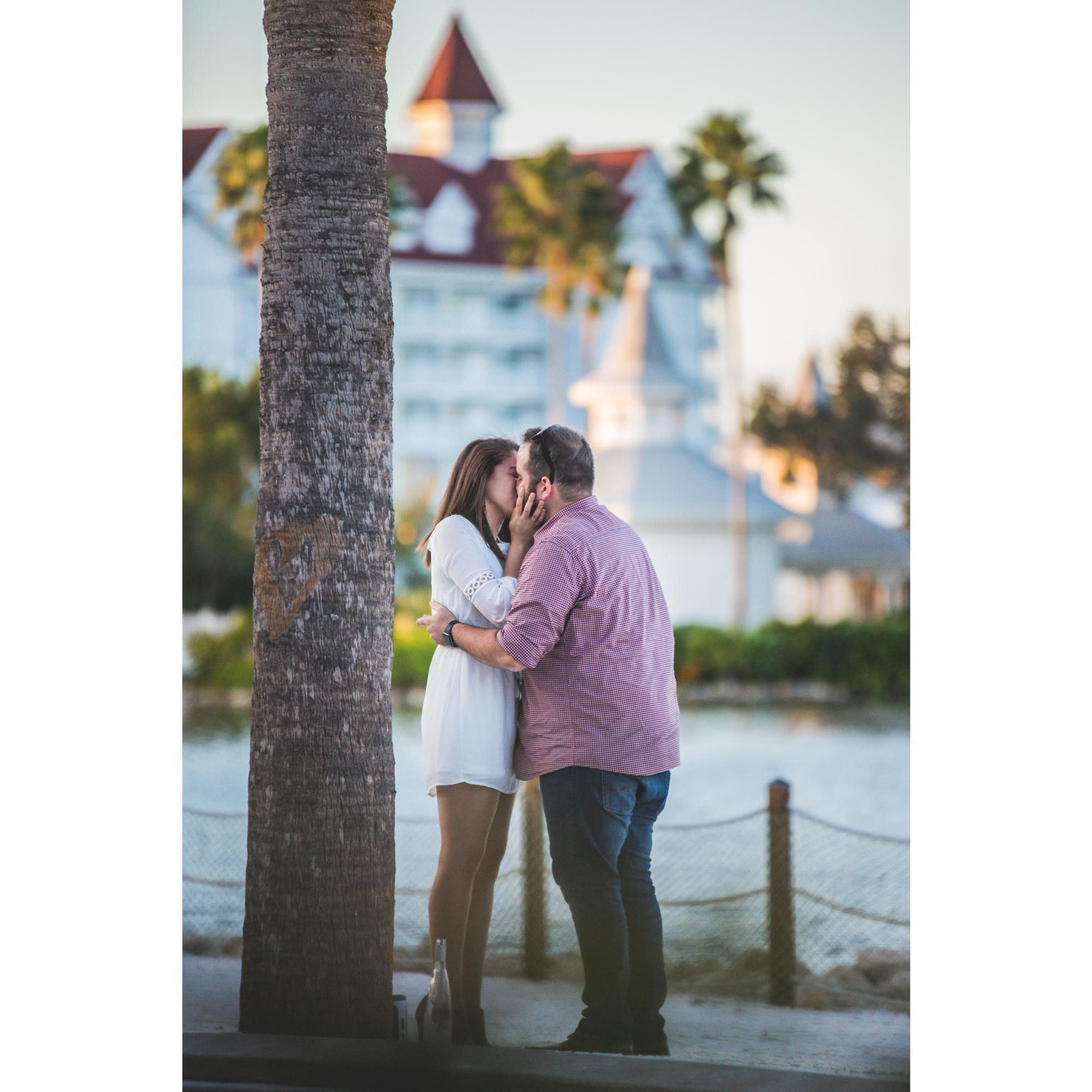 Inner voice: Cry! Laugh! Scream! How do I express all the feels at the same time?! Ugh, girl, just KISS him! 

(Yes, that is a heart on the trunk of that tree. No, we did not photoshop it in ;) lol )