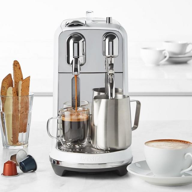 Breville Nespresso Creatista Plus Espresso Machine, Sea Salt