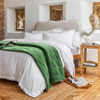 Scallop Edge 3-Piece Duvet Cover Set