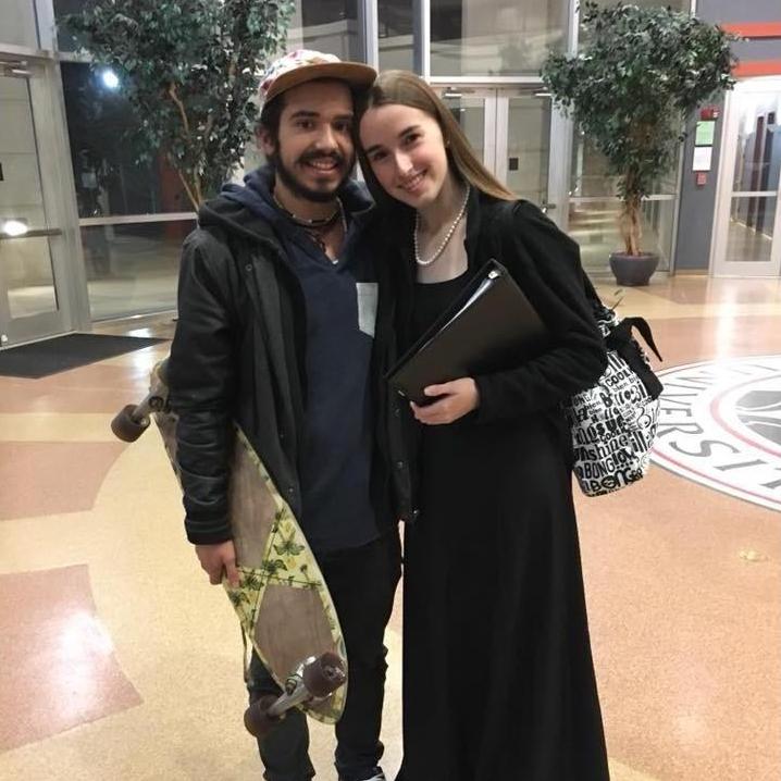 This photo was taken after Jaylee's first college choir concert. - April 2, 2018