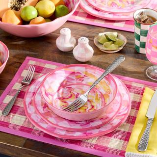 Check Melamine Small Bowl, Set of 4