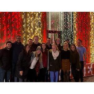 We met in our church small group. We love how this group has brought us together but also brought all of these wonderful friends to us too!