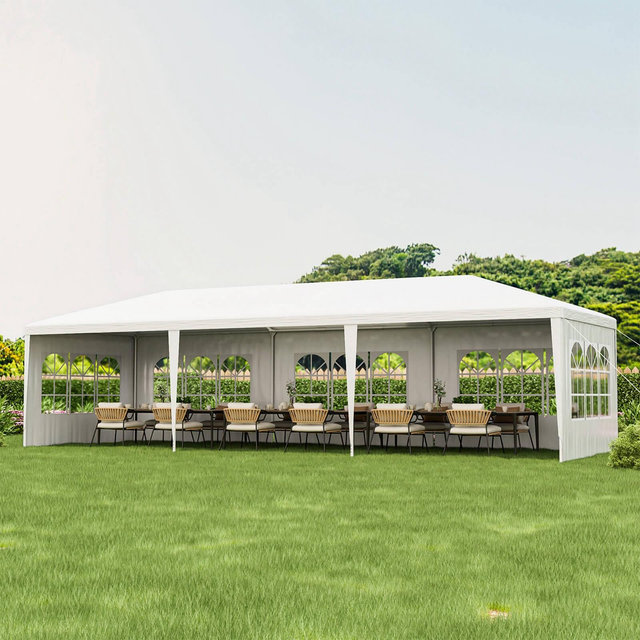 Costway 10'x30' Outdoor Party Wedding Tent Canopy Heavy duty Gazebo