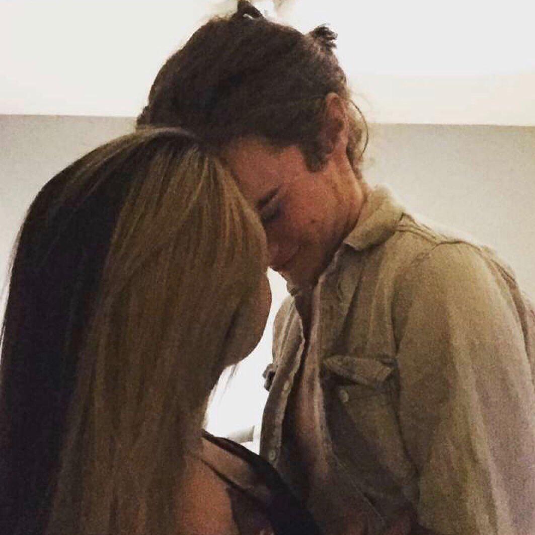 our first picture together on social media