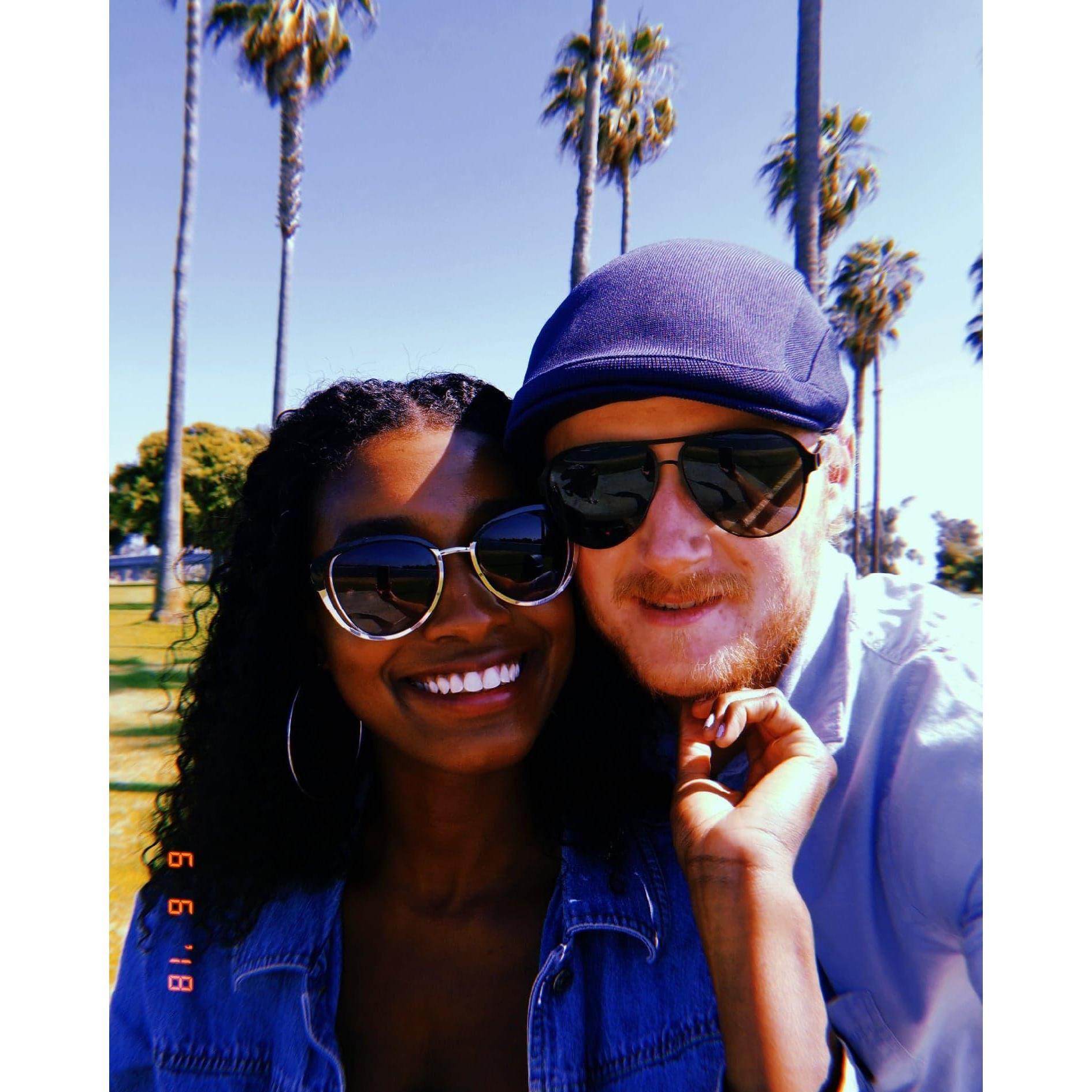 Us in San Diego. Nothing but smiles and beaches.