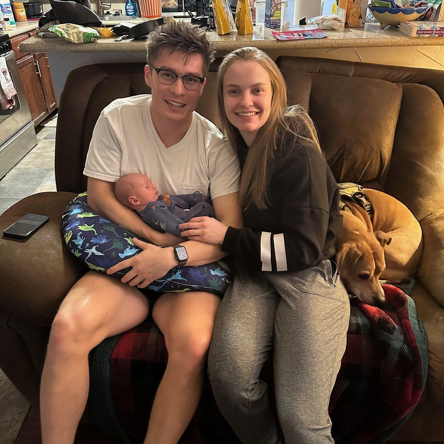 First time Winston met baby David
