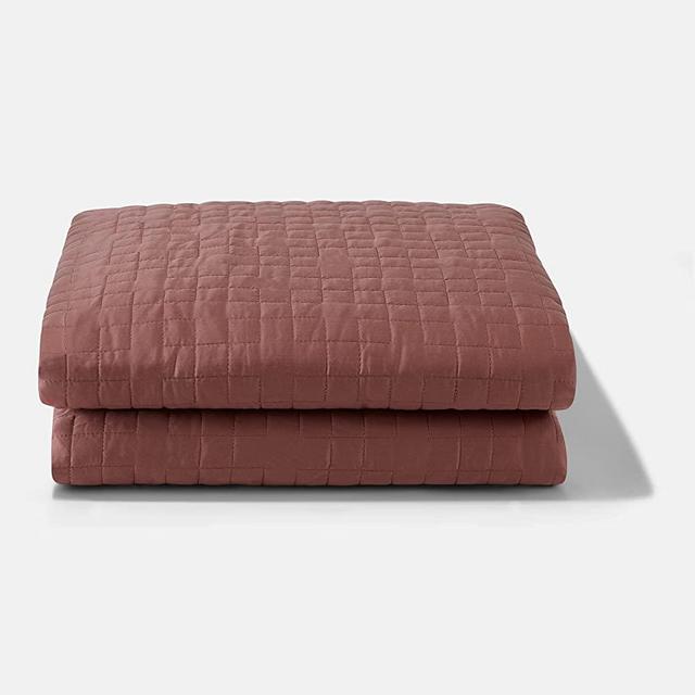 Gravity Blanket Upgraded Cooling Weighted Blanket for Adults, 35 lbs Cocoa, 90" x 90" Queen/King, Original Weighted Blanket for Sleep, Cotton Made Blanket with Washable Cover & Zipper Fastening
