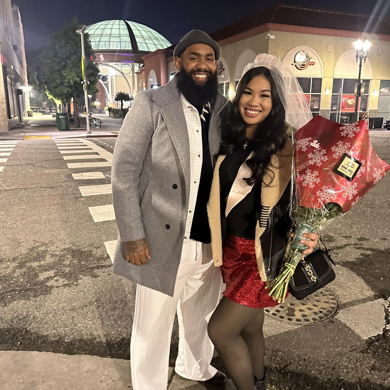 Engagement dinner. Thank you to our friends!