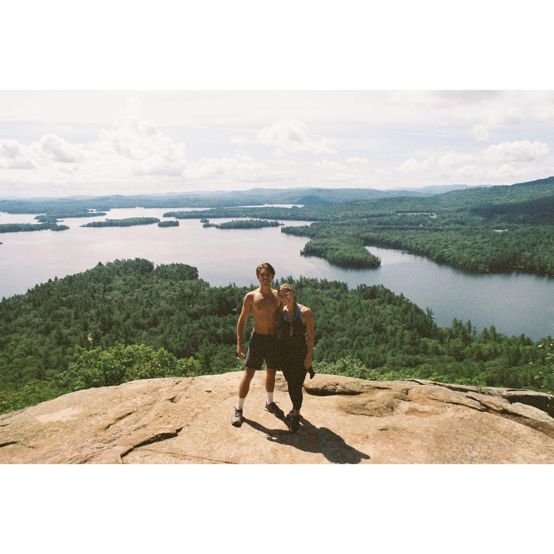 After hiking Rattlesnake Mountain in New Hampshire