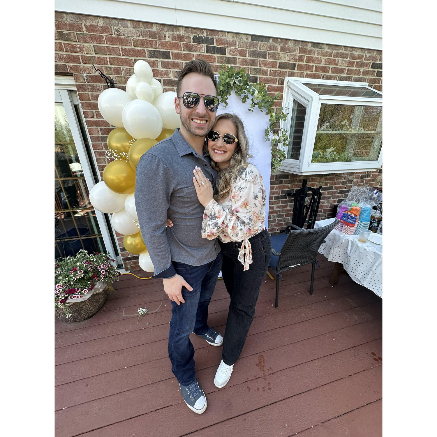 the day we got engaged!