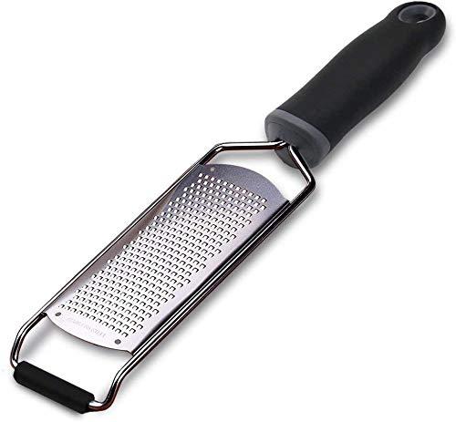 Multipurpose Zester Grater,ShowTop Stainless Steel Cheese Grater Lemon Planer,Hand-held Kitchen Zester Tool for Parmesan,Coarse Cheese,Citrus,Lime,Ginger,Chocolate,Fruits,Dishwasher Safe
