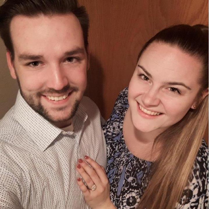 Celebrating Valentine's Day.