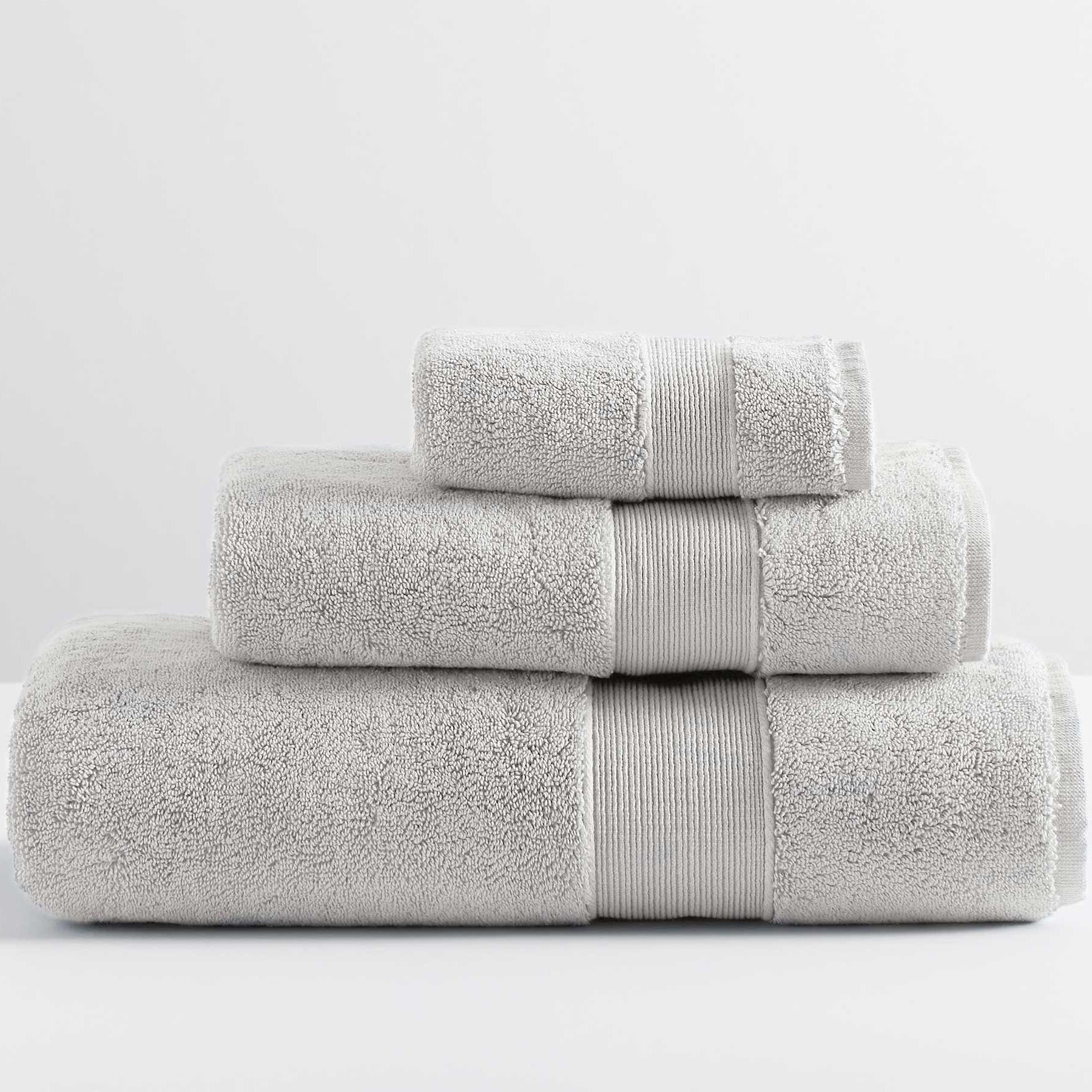 Classic Organic Hand Towel Gray Mist