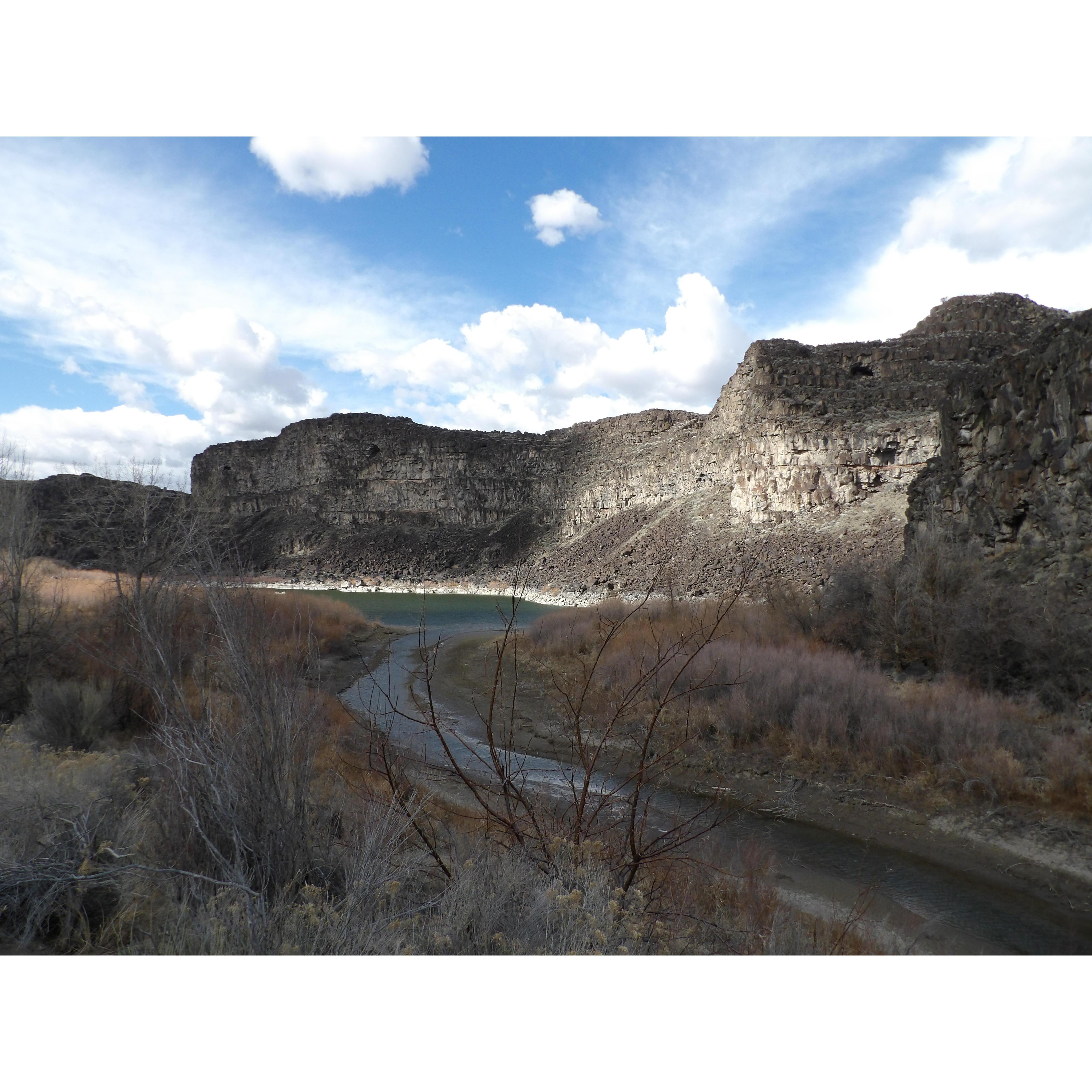 The Snake River at Twin Falls Park