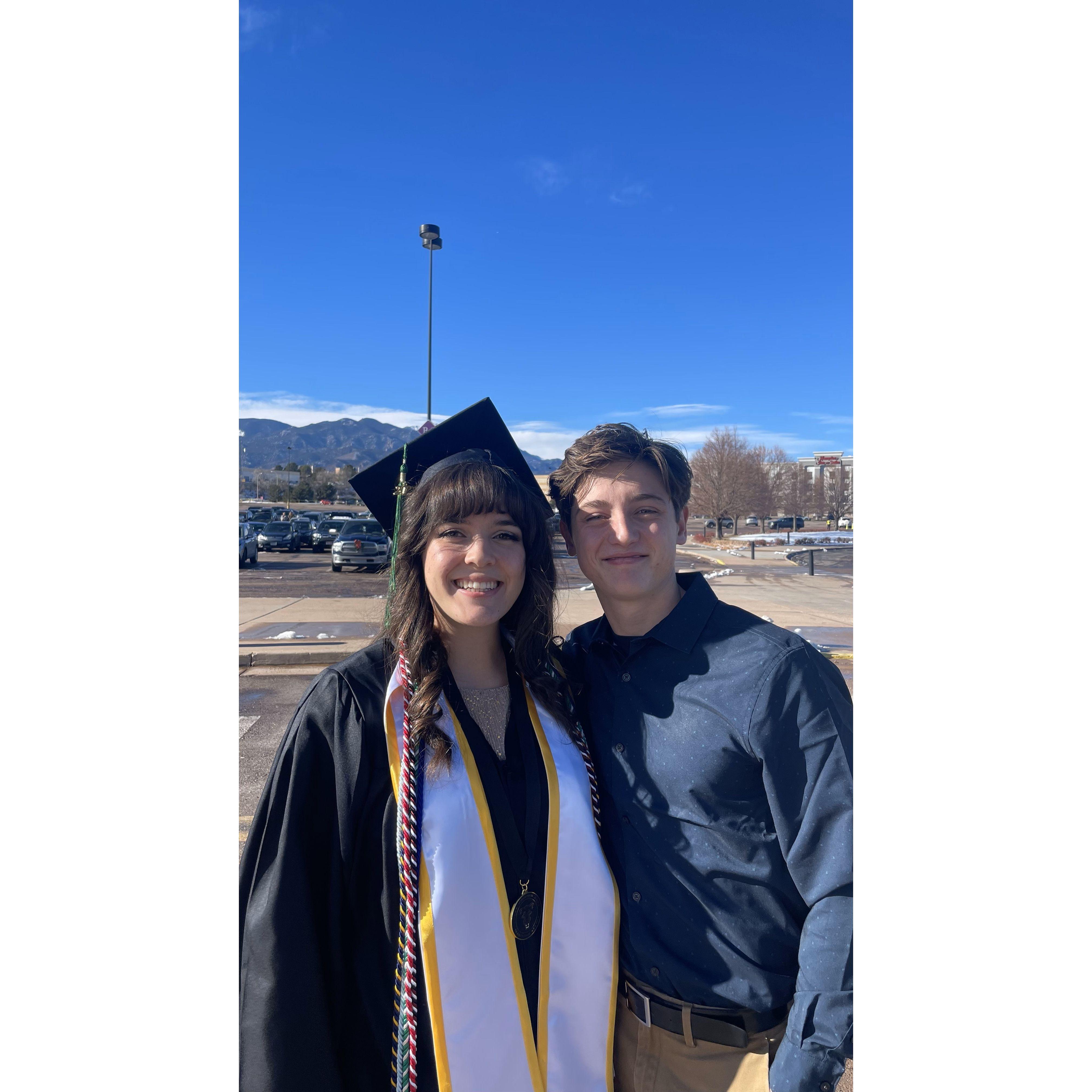 Ashlyn's graduation from college (pre-engagement ignorance)