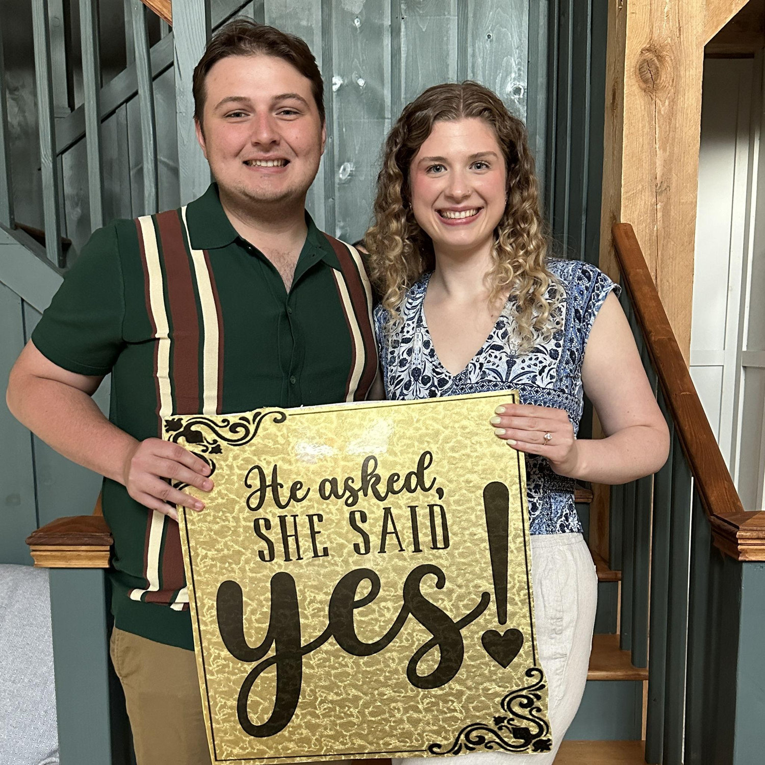 We got engaged June 7, 2025, surrounded by family and friends!