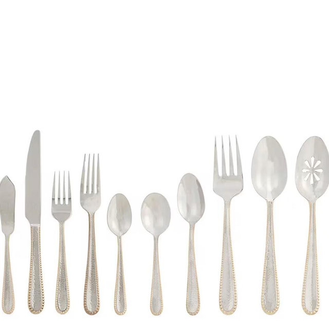 Southern Living Edith 45-Piece Stainless Steel Flatware Set