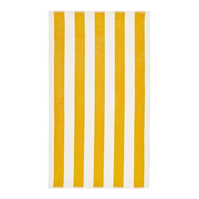 Classic Awning Striped Pool Towel, Sunflower