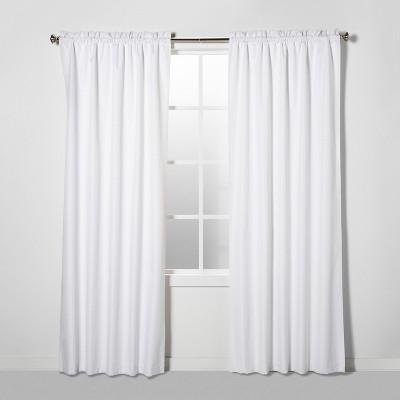 84"x42" Braxton Blackout Window Curtain Panel White - Eclipse™