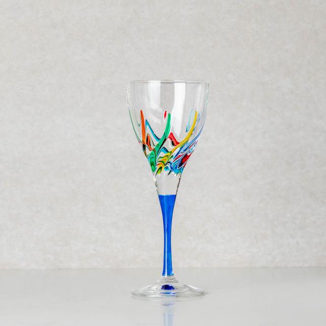 Trix Blue Stemmed Wine Glass 8oz