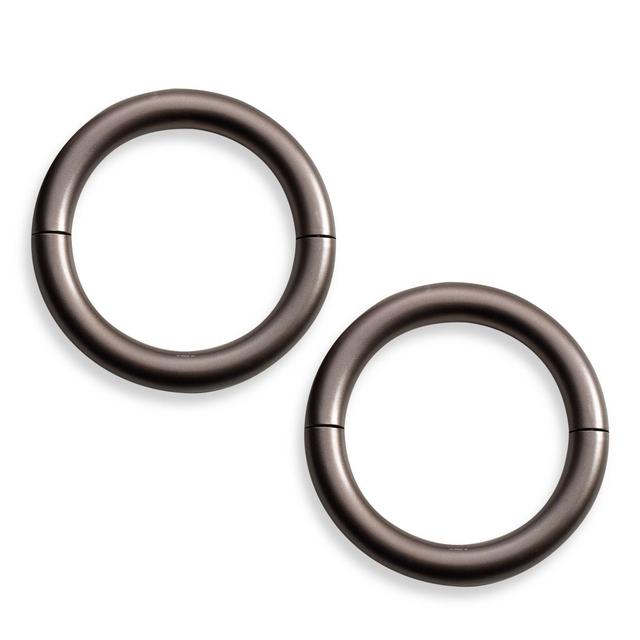 Umbra® Halo Floating Magnetic Tie Backs in Pewter (Set of 2)