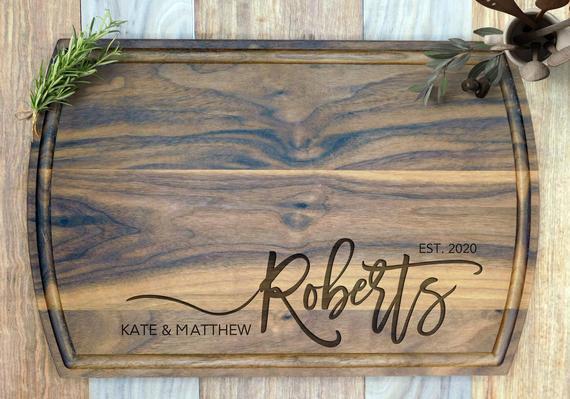 Personalized Family Name Cutting Board