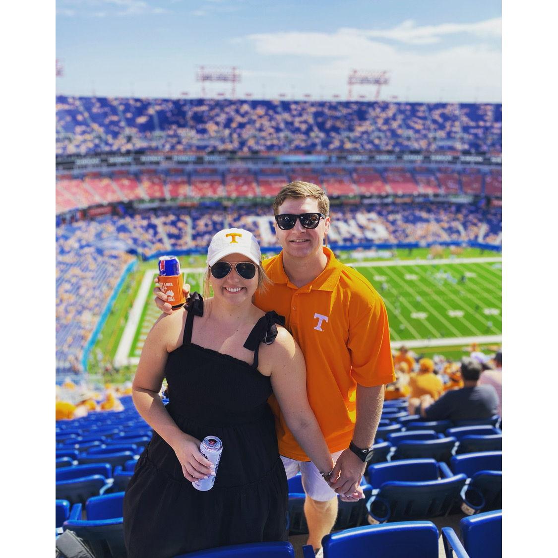 Our first Tennessee Vols game.