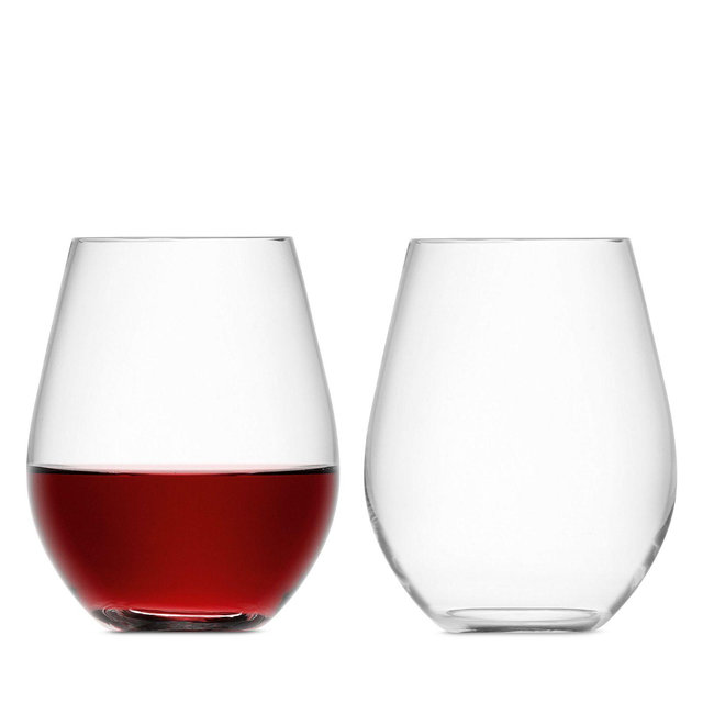LSA Wine Stemless Red Wine Glass, Set of 2