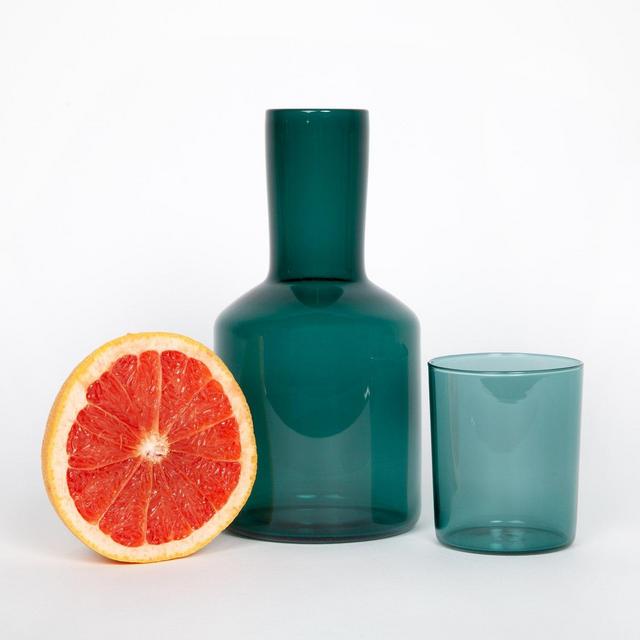 Bedside Carafe & Glass - Teal