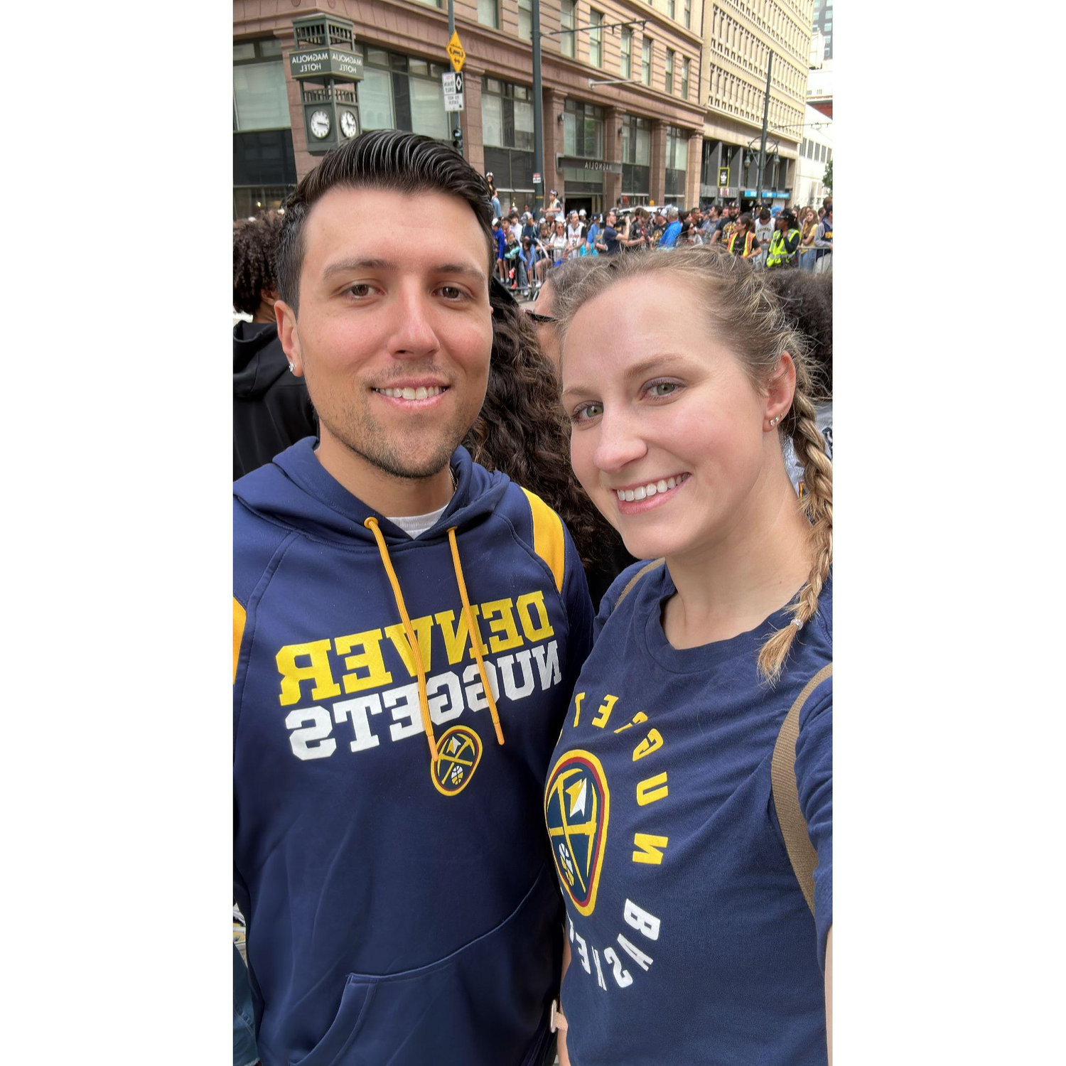 At the Nuggets championship parade!