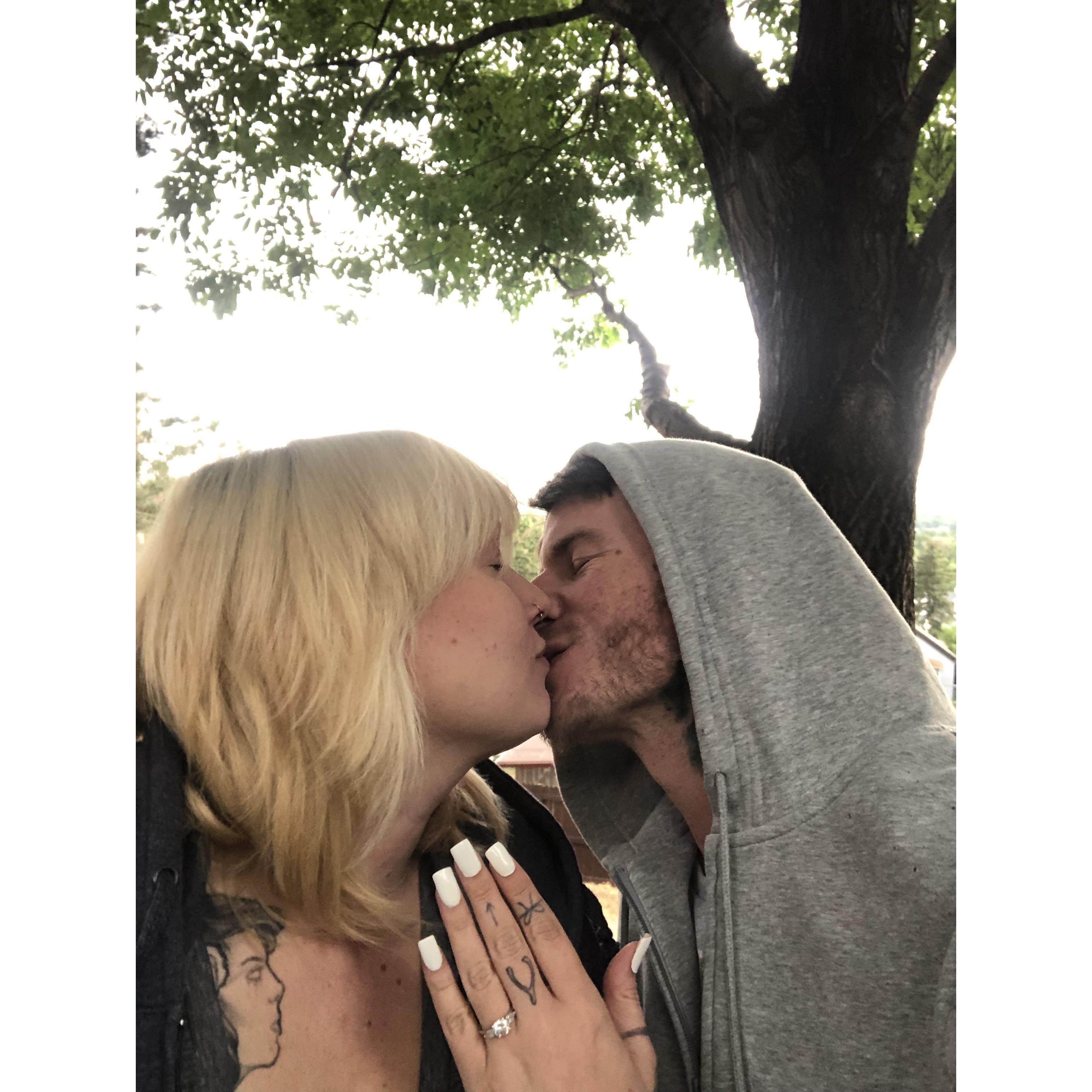 He asked, she said "Yes!"