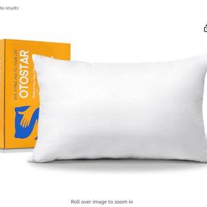 OTOSTAR Throw Pillow Insert, 12 x 20 Cushion Inner Soft Fluffy Plump Stuffer Cushion Pad White Decorative Pillow Insert
