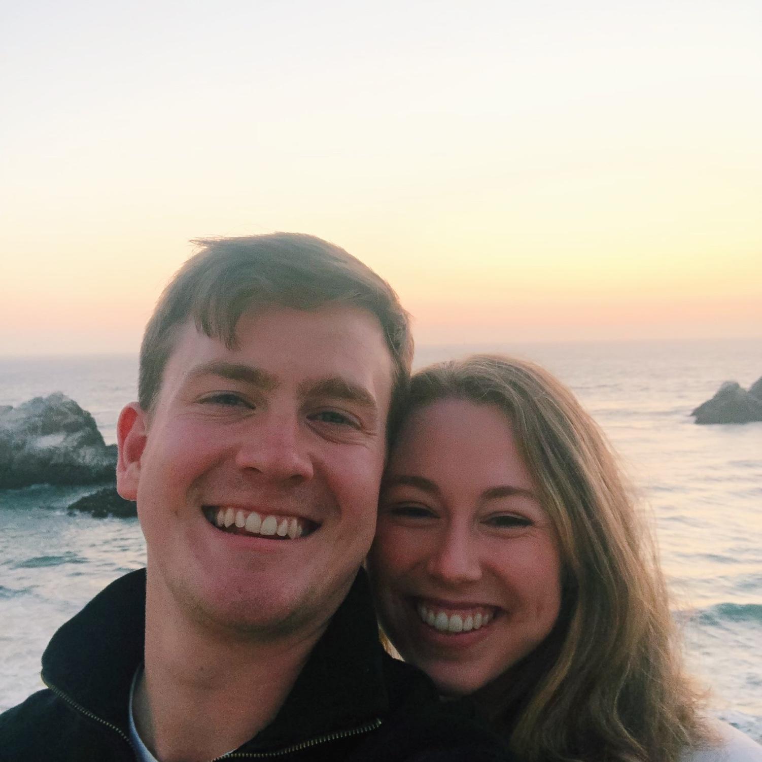 Maddie's 24th birthday - watching the sunset at Sutro Baths in San Francisco after dinner at the Cliff House