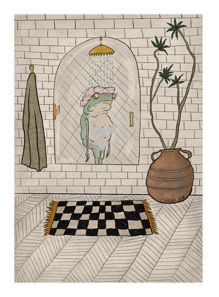 The Shower Scene Fine Art Print 8.5x11