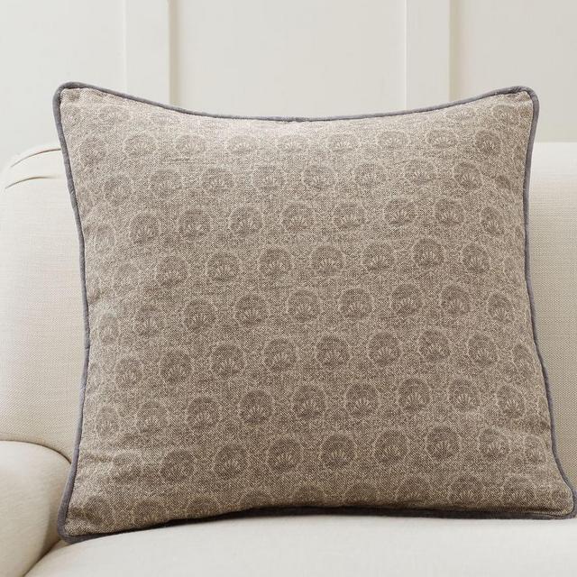 Leah Printed Pillow Cover, 22 x 22", Sage Gray