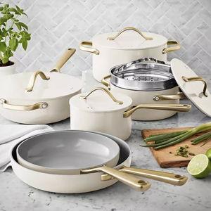 CREAM Member's Mark 11-Piece Modern Ceramic Cookware Set - Sam's Club