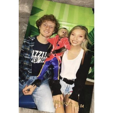 The first photo we ever took together on our very first date