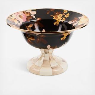 Wild Rose Brown Stainless Steel Compote