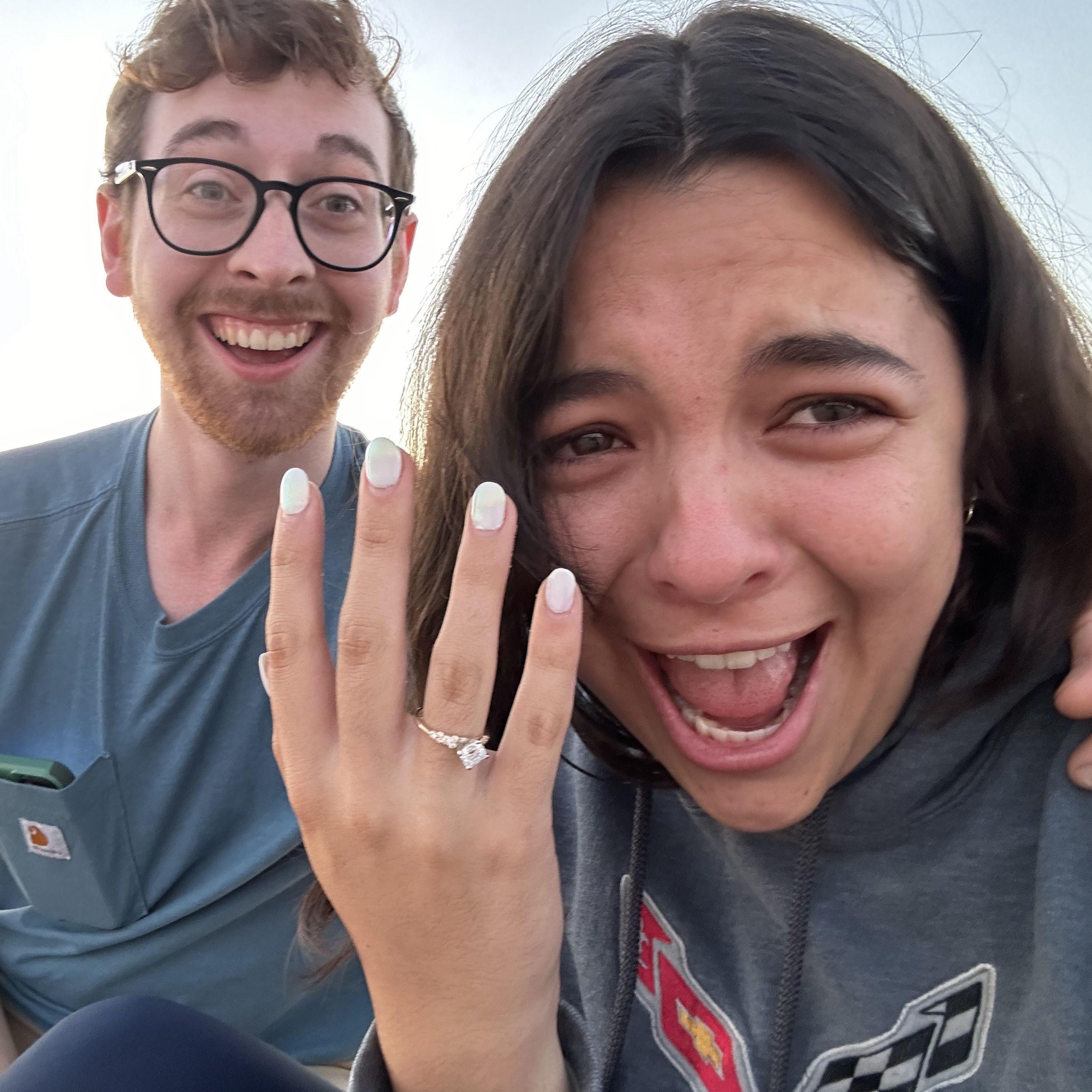 Right after Daniel proposed!