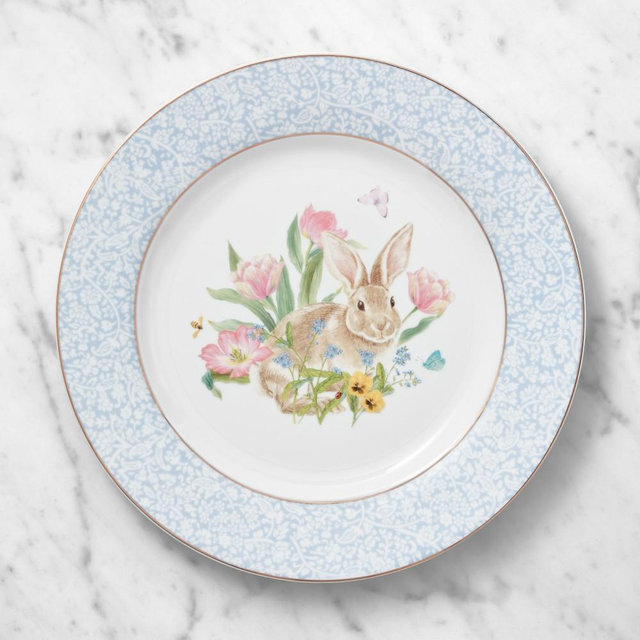 Garden Flowers Dinner Plates, Set of 8