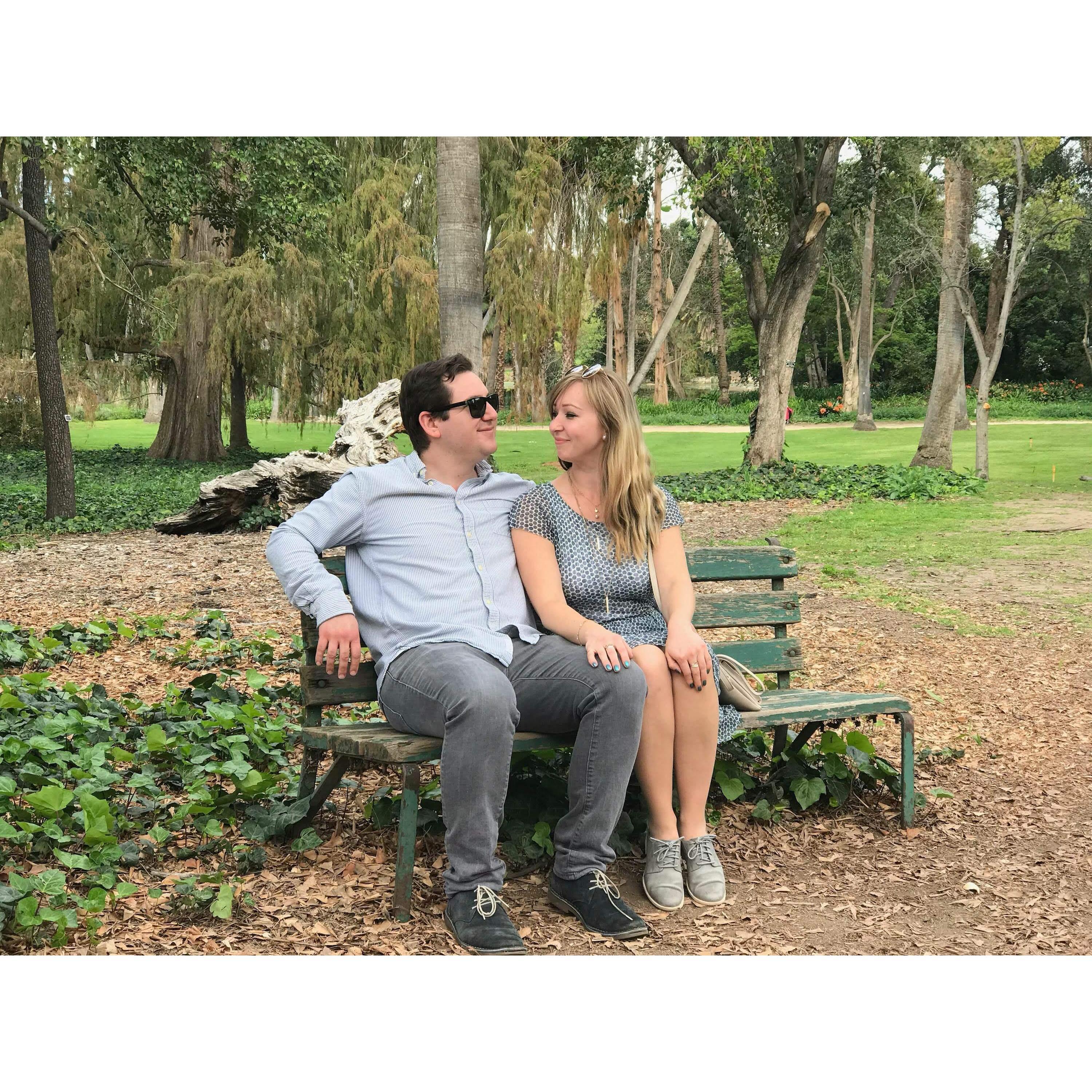 We love hiking and going to gardens. Lots of things to see and beautiful flora and fauna. This was at The Arboretum.