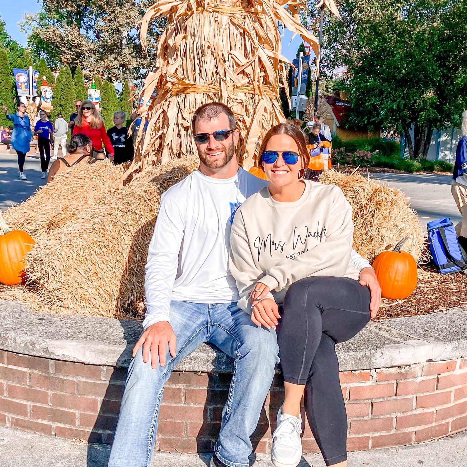 All smiles about our engagement at Cedar Point Sep 2023