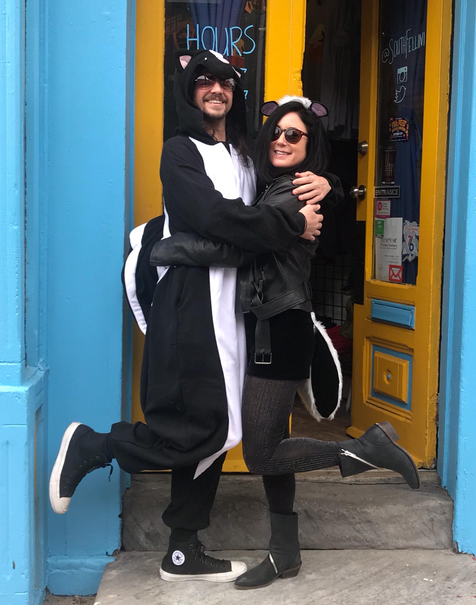 Twinning Skunks. Halloween 2018.