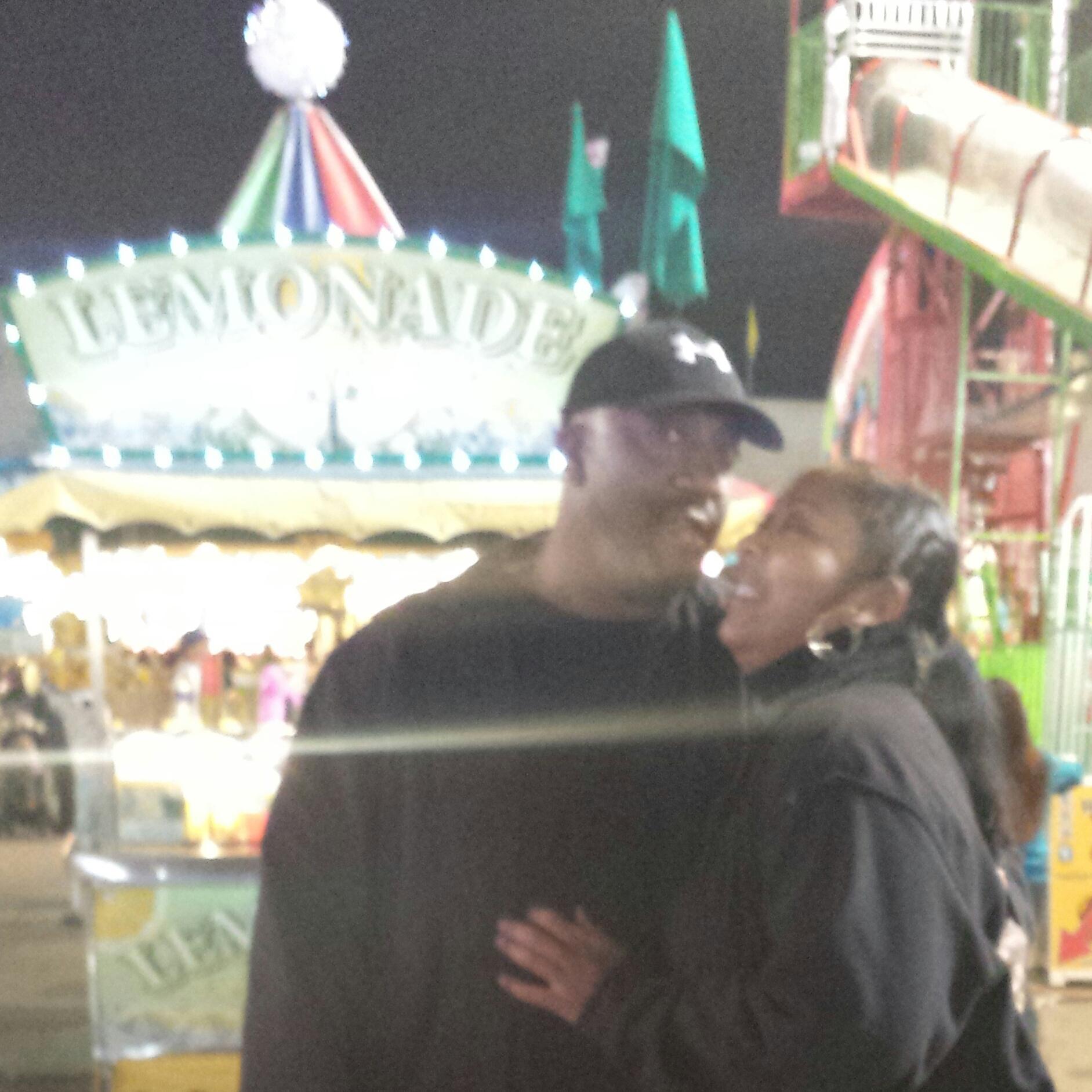 Our first time together at the North Carolina State Fair.  As you can see, I love this man!