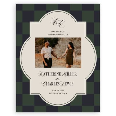 Deep Forest, Green Wedding Digital Save the Date - Sarlat Photo