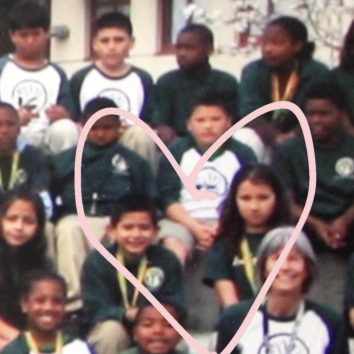 Francisco and Kim at an elementary school assembly!